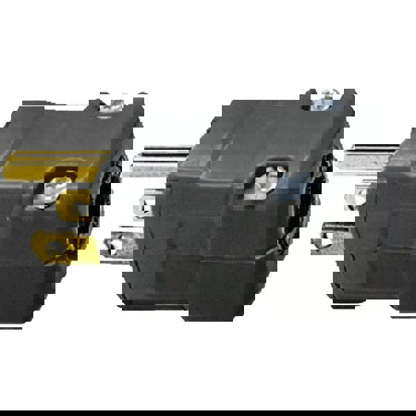 Straight Blade Plug: Industrial, 5-15P, 125VAC, Black